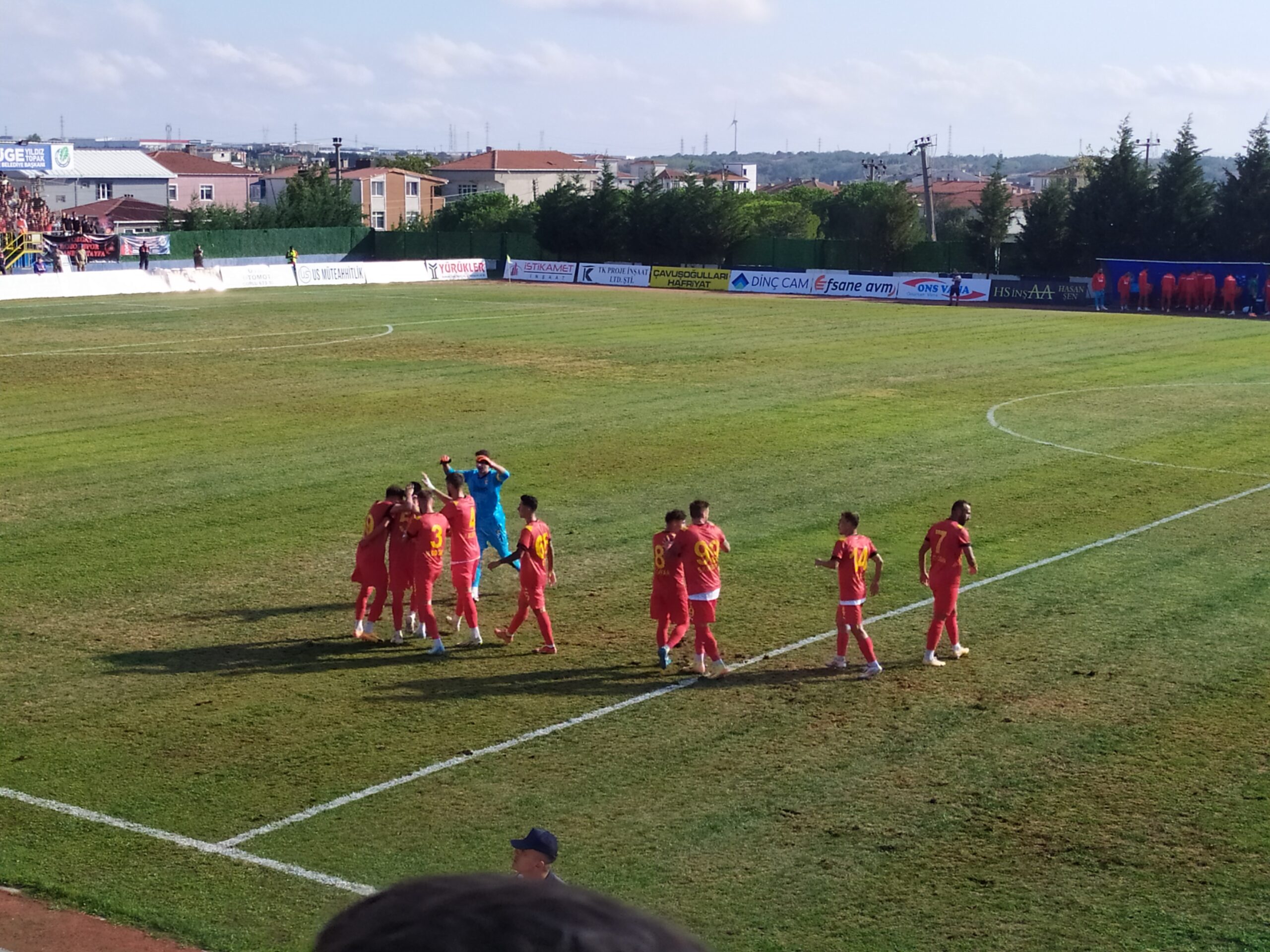 Çorluspor gol sevinci